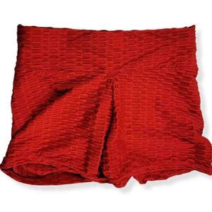 Tiktok Honeycomb Shorts in Red  Small